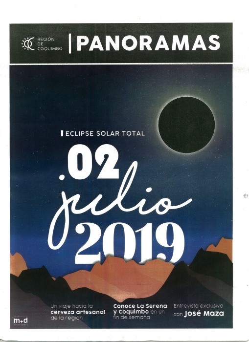 m+d medios digitales社が発行している無償PANORAMAS紙で日食情報を配布