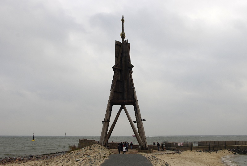 クーゲルバーケ　Kugelbake　中世は灯台代わりとなった。