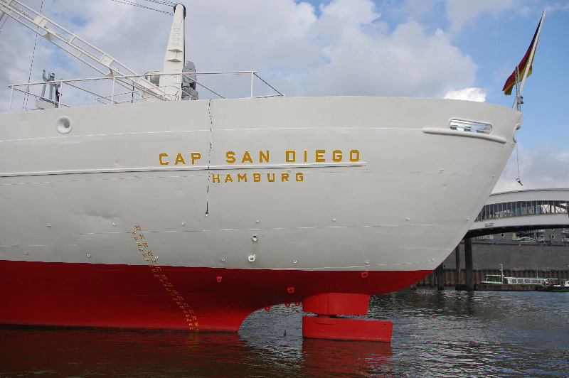 キャップ・サンディエゴ船　中は博物館だが、2017年から再び航海に出る。