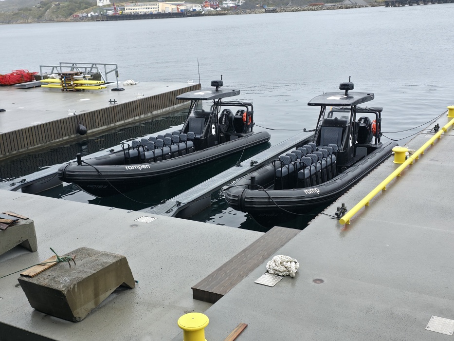 ボーデーの港。このボートでソルトストローメンの渦の中を走る。