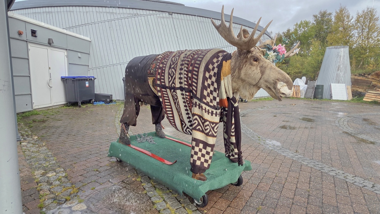 隣接した博物館は季節外れで閉まっていた