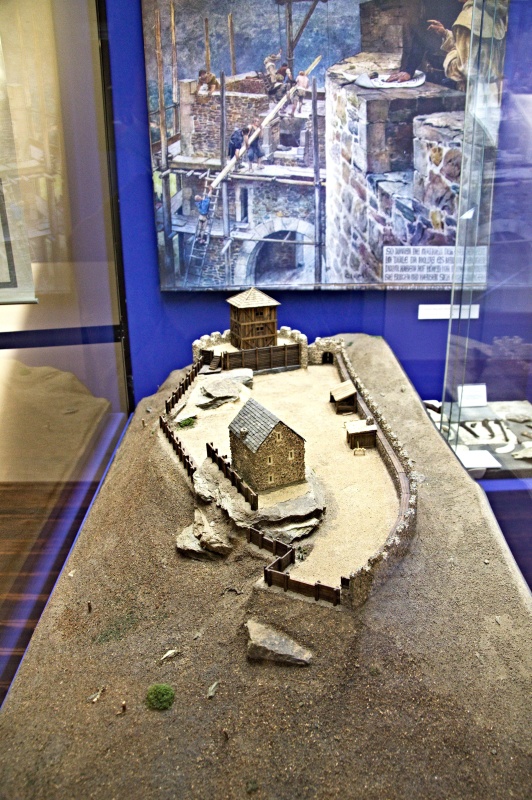 お城が築かれた当初の模型