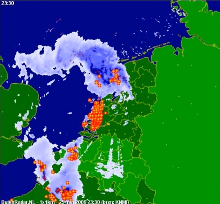 2009年5月25日の雷雨画像